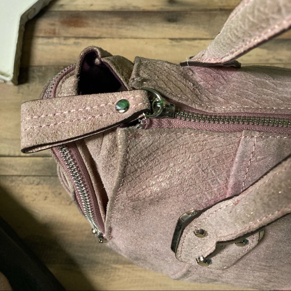 B Makowsky Pink Sand Suede Handbag. Gorgeous!!!!!! - Picture 6 of 14